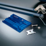 Swiss Card Quattro Victorinox - Azul Traslúcido